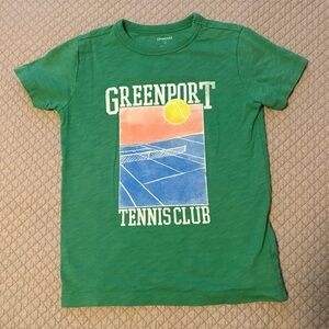 Crewcuts Greenport Tennis Club Kids Green T-Shirt